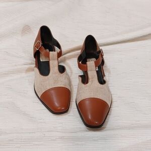Esprit Brown and Cream Flats